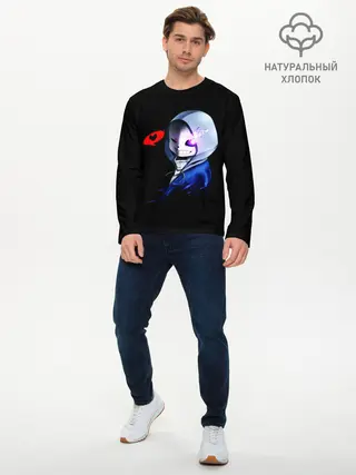 Мужской лонгслив базовый / Undertale