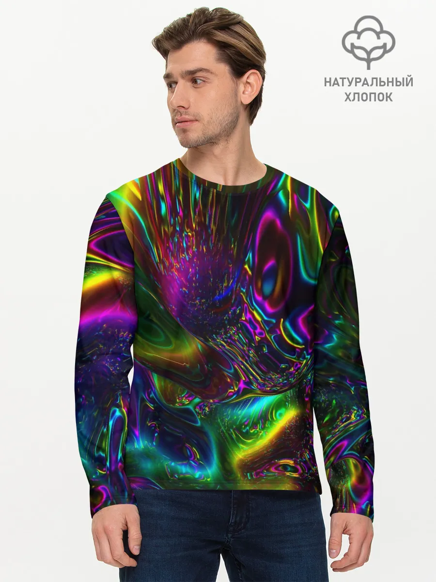 Мужской лонгслив базовый / АБСТРАКЦИЯ