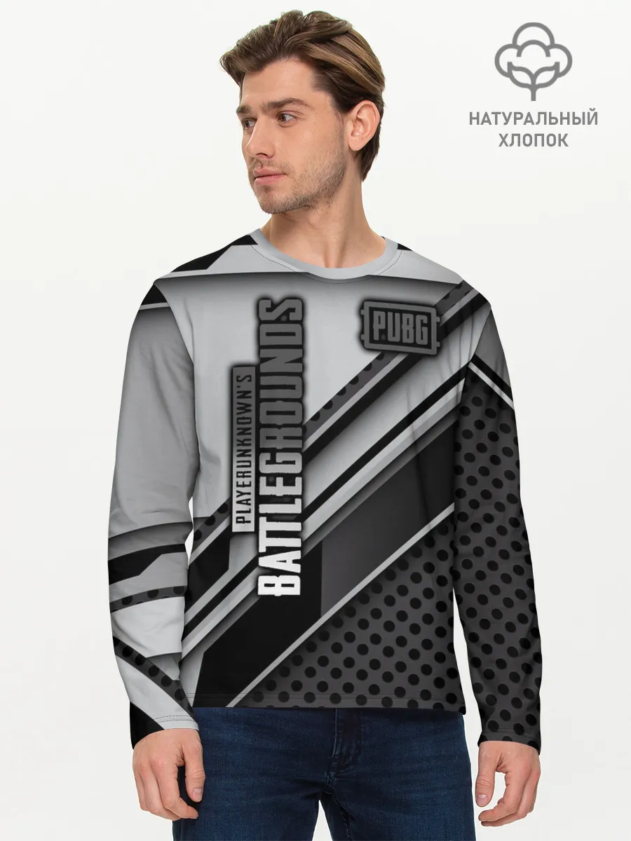 Мужской лонгслив базовый / PUBG