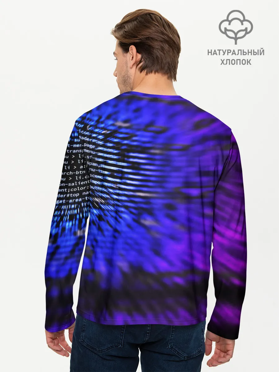 Мужской лонгслив базовый / НЕОНОВЫЙ КОД