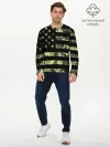 Мужской лонгслив базовый / American Flag Camo