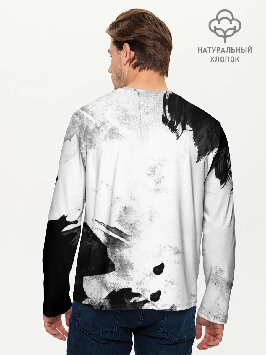 Мужской лонгслив базовый / Острые козырьки