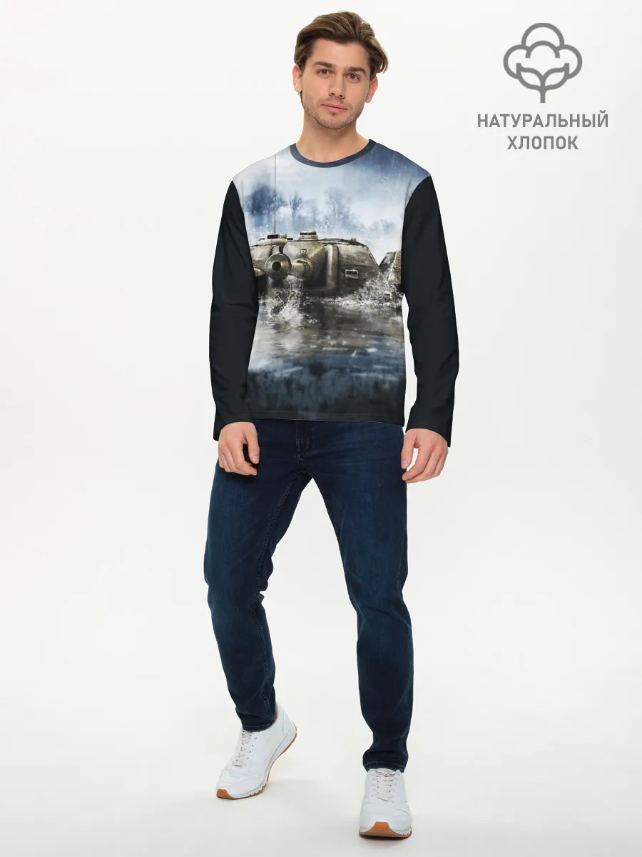 Мужской лонгслив базовый / ТАНКИ