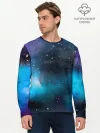 Мужской лонгслив базовый / Рисованный Космос