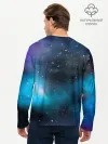 Мужской лонгслив базовый / Рисованный Космос