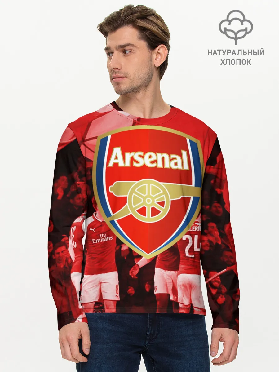 Мужской лонгслив базовый / Arsenal