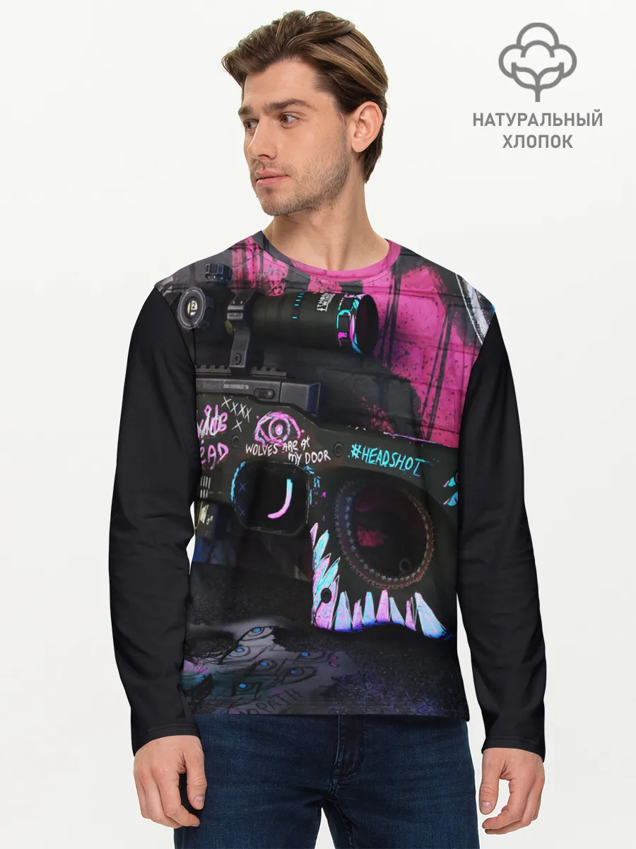 Мужской лонгслив базовый / Neo-Noir Skins - CS:GO