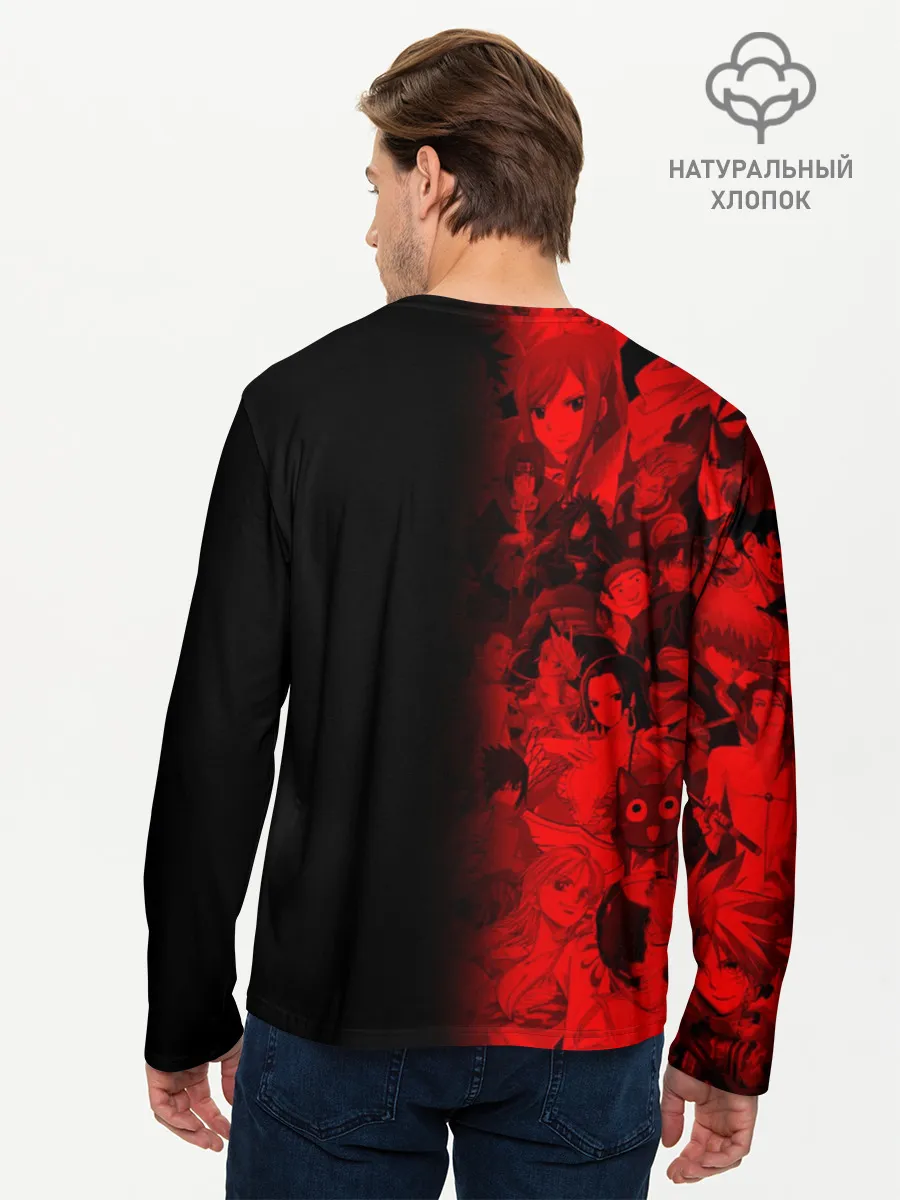 Мужской лонгслив базовый / Senpai Glitch