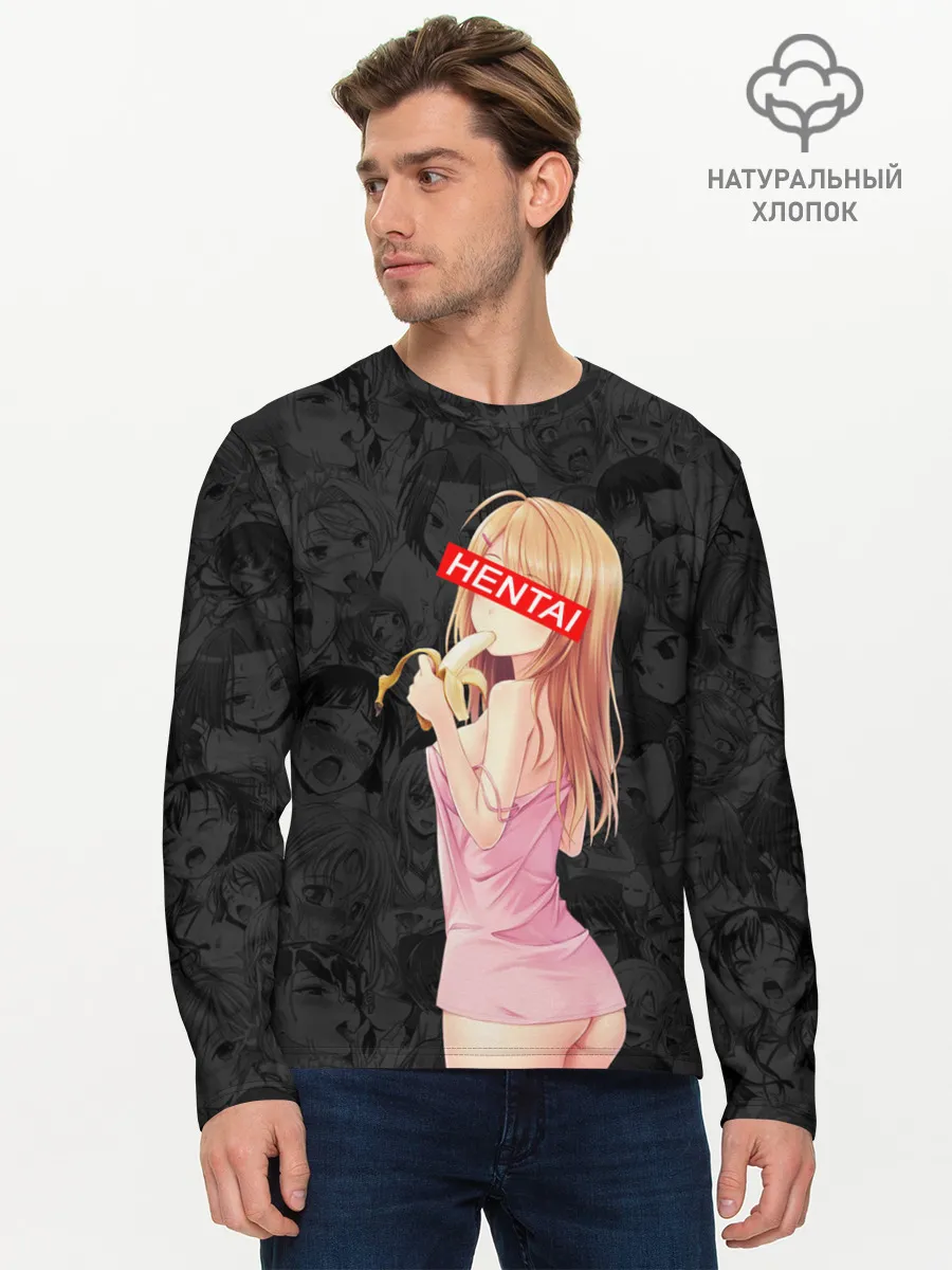 Мужской лонгслив базовый / Японская анимация