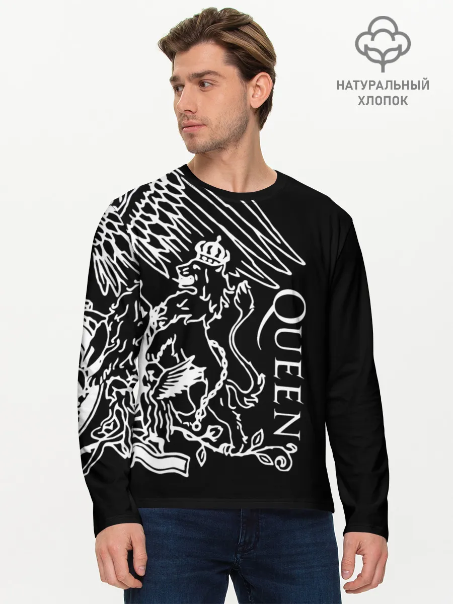 Мужской лонгслив базовый / Queen