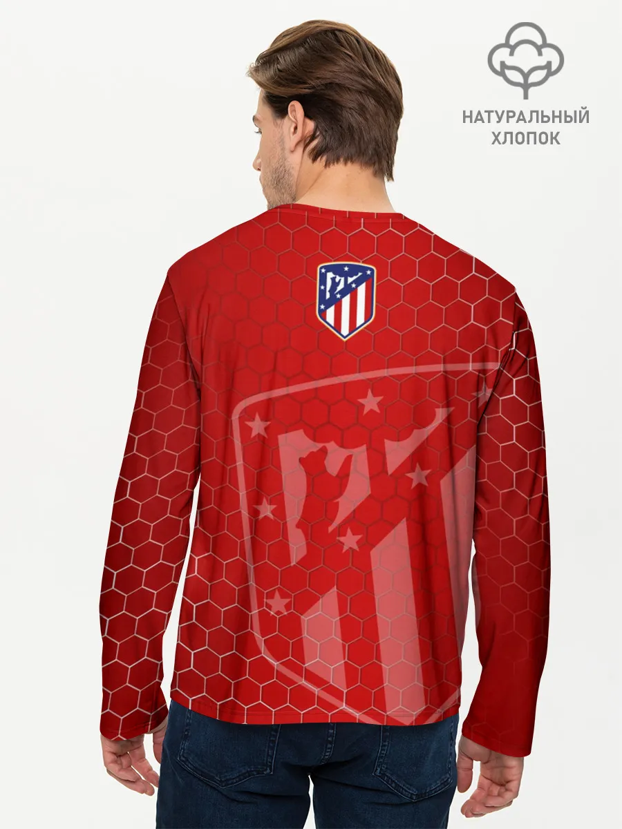 Мужской лонгслив базовый / Атлетико Мадрид