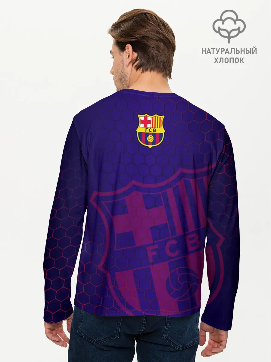 Мужской лонгслив базовый / Барселона