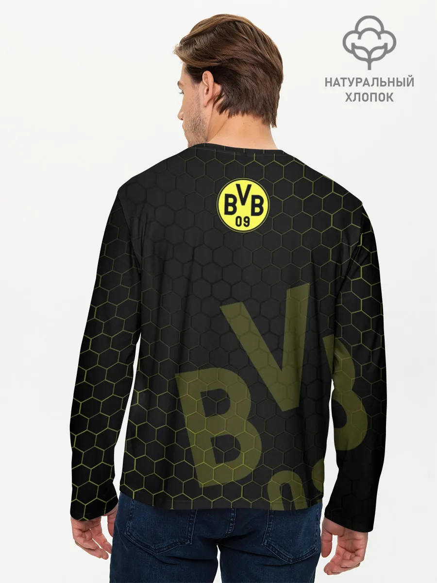 Мужской лонгслив базовый / Боруссия Дортмунд