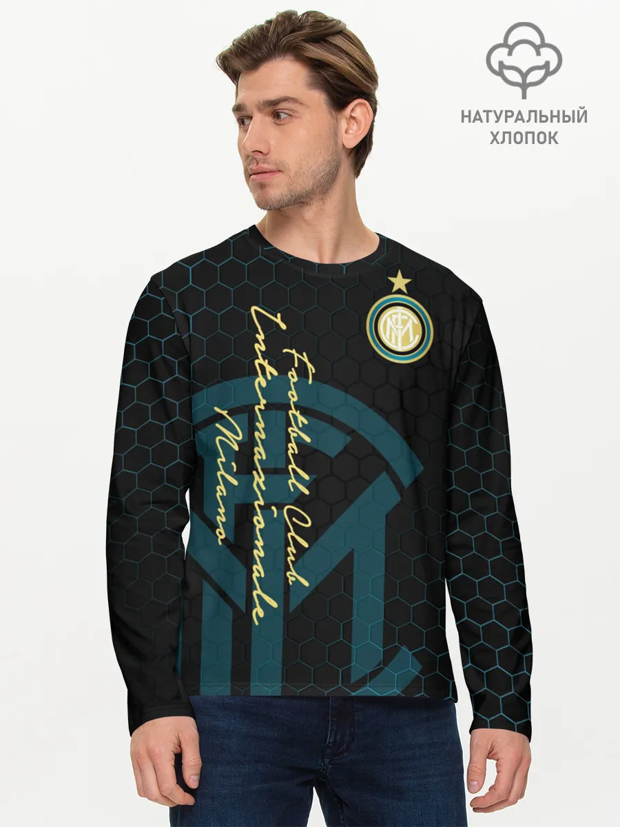 Мужской лонгслив базовый / Интер