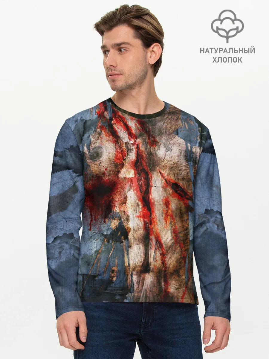 Мужской лонгслив базовый / Оборотень