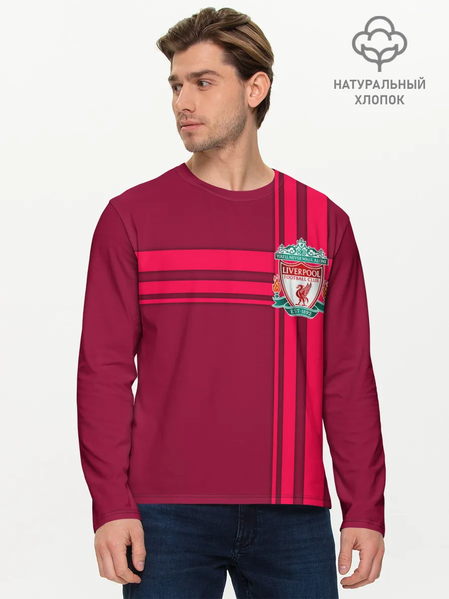 Мужской лонгслив базовый / Liverpool.