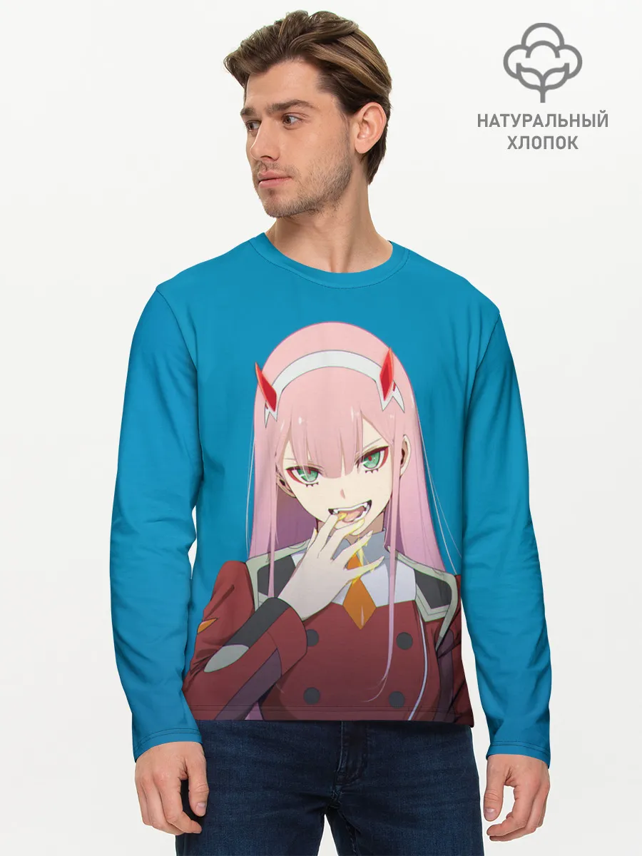 Мужской лонгслив базовый / Darliing on blue