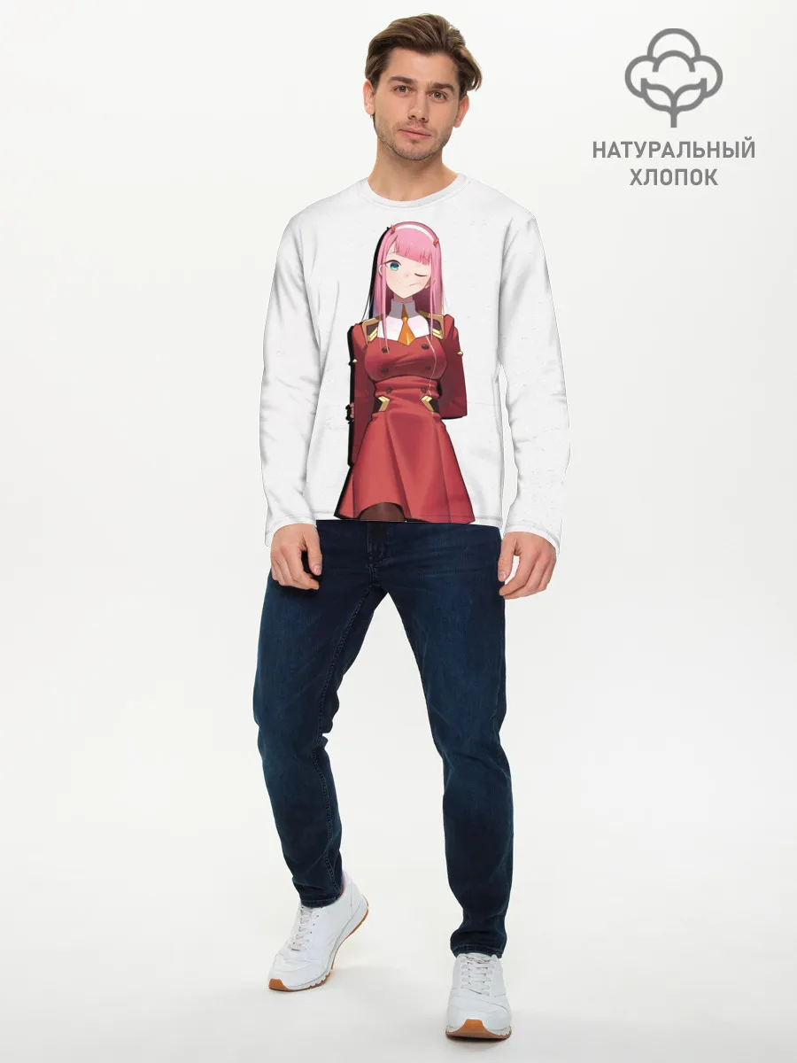 Мужской лонгслив базовый / Ноль два