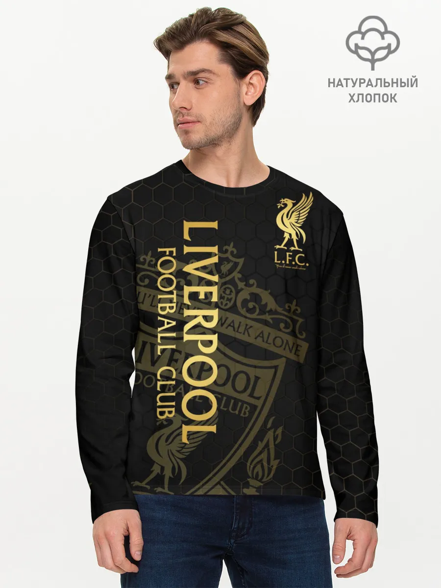 Мужской лонгслив базовый / Ливерпуль