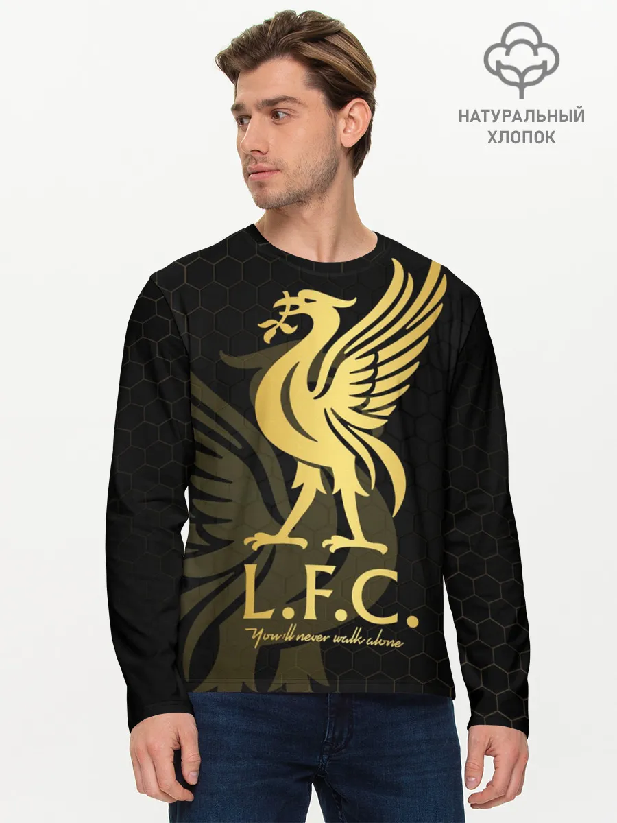 Мужской лонгслив базовый / Ливерпуль
