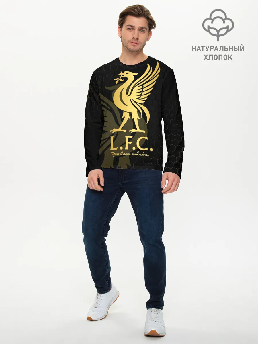 Мужской лонгслив базовый / Ливерпуль