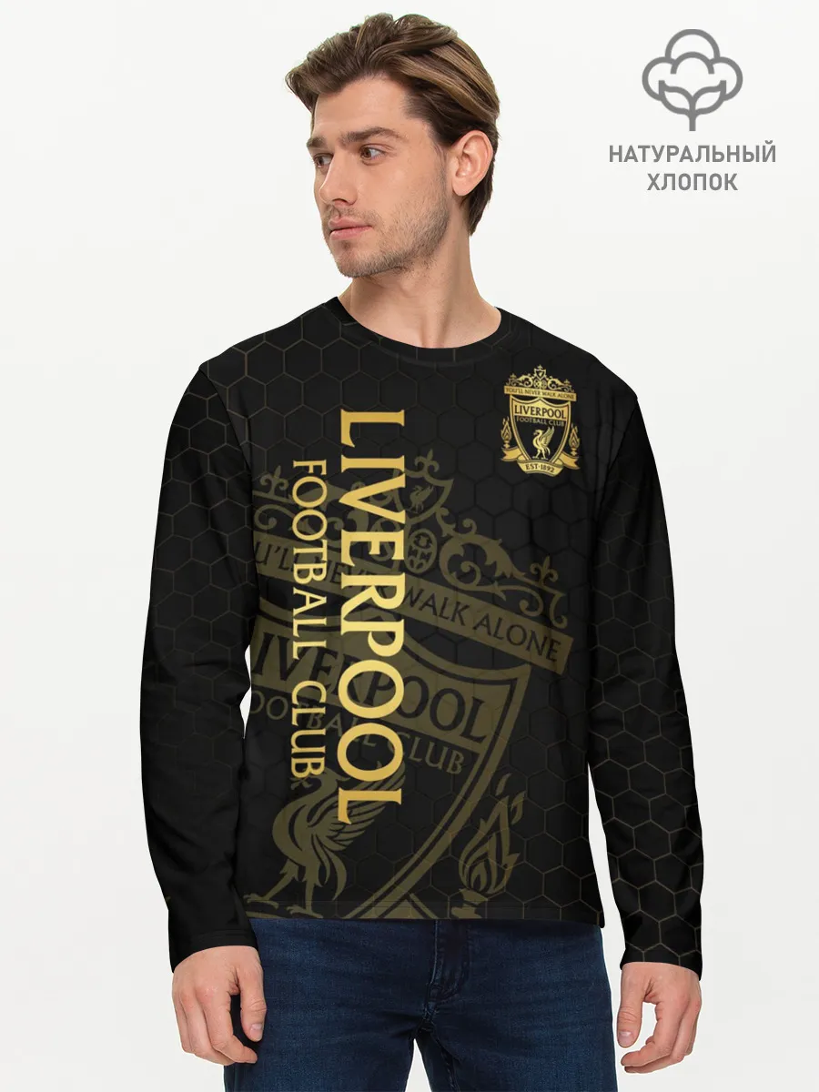 Мужской лонгслив базовый / Ливерпуль