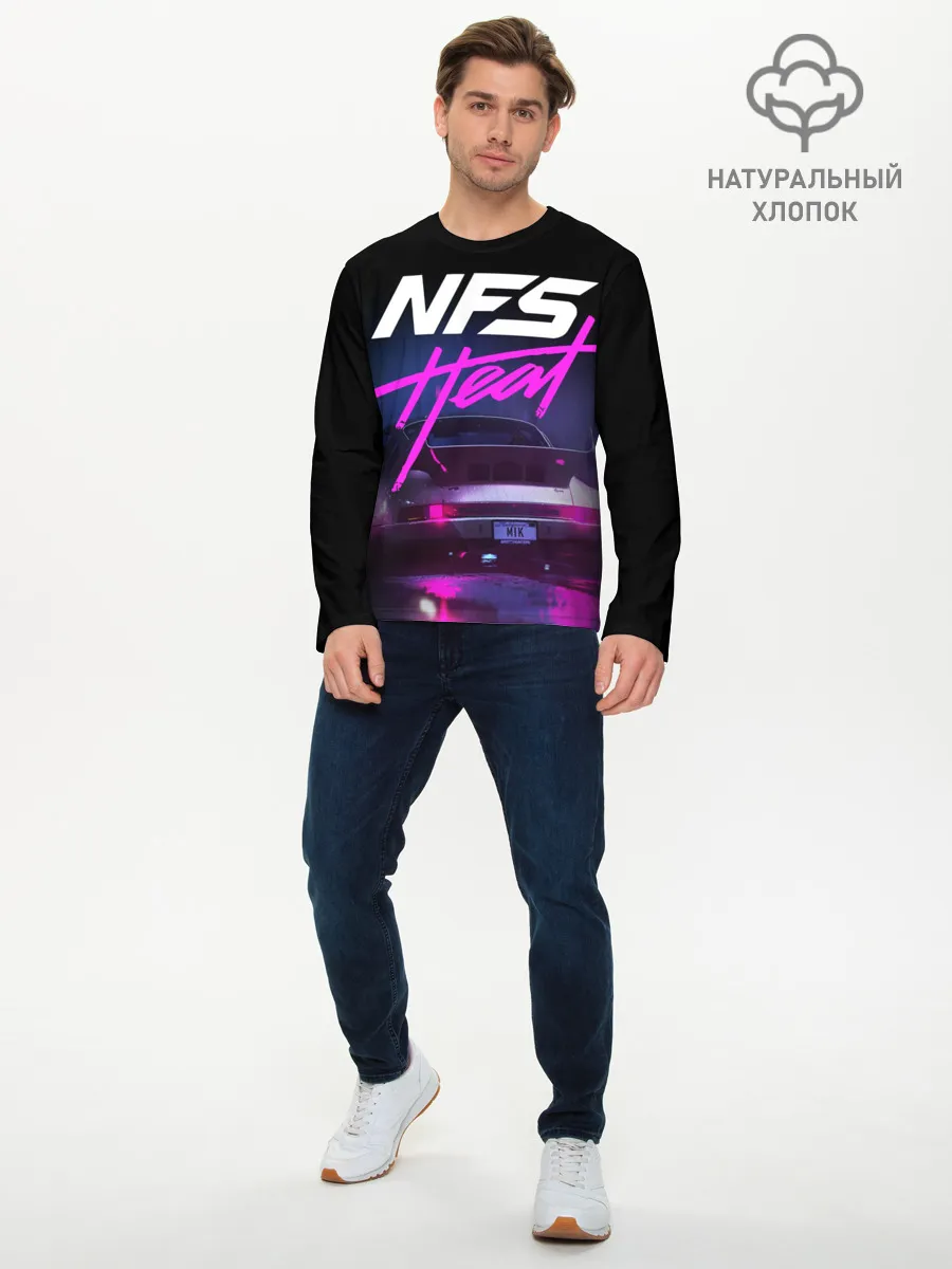 Мужской лонгслив базовый / Need For Speed Heat