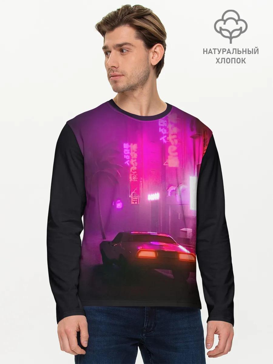 Мужской лонгслив базовый / НЕОНОВЫЙ ГОРОД | NEON CITY