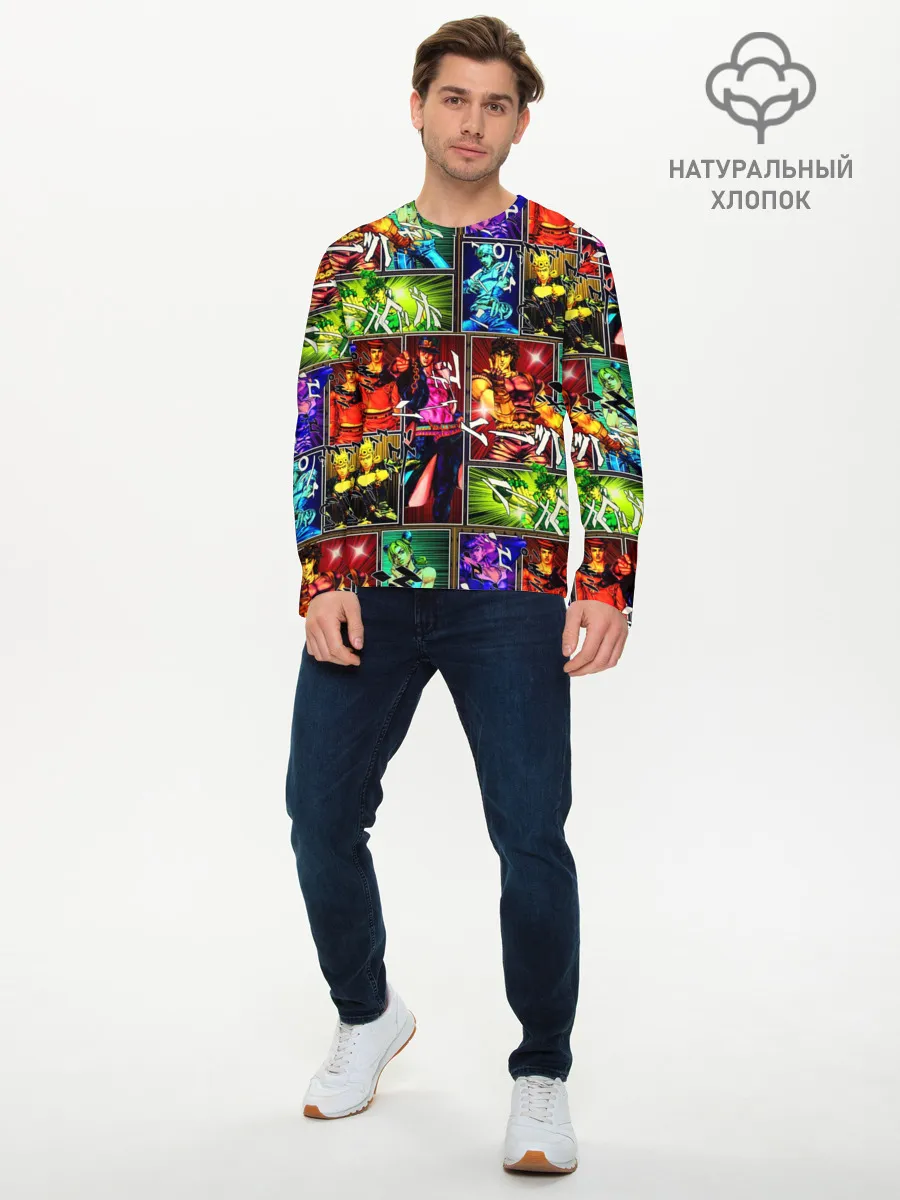 Мужской лонгслив базовый / Джоджо пендлетон хамон паттерн