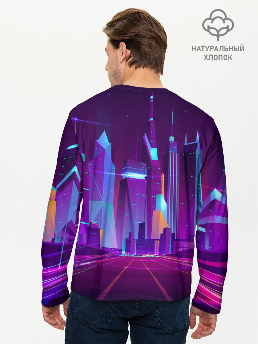 Мужской лонгслив базовый / НЕОНОВЫЙ ГОРОД