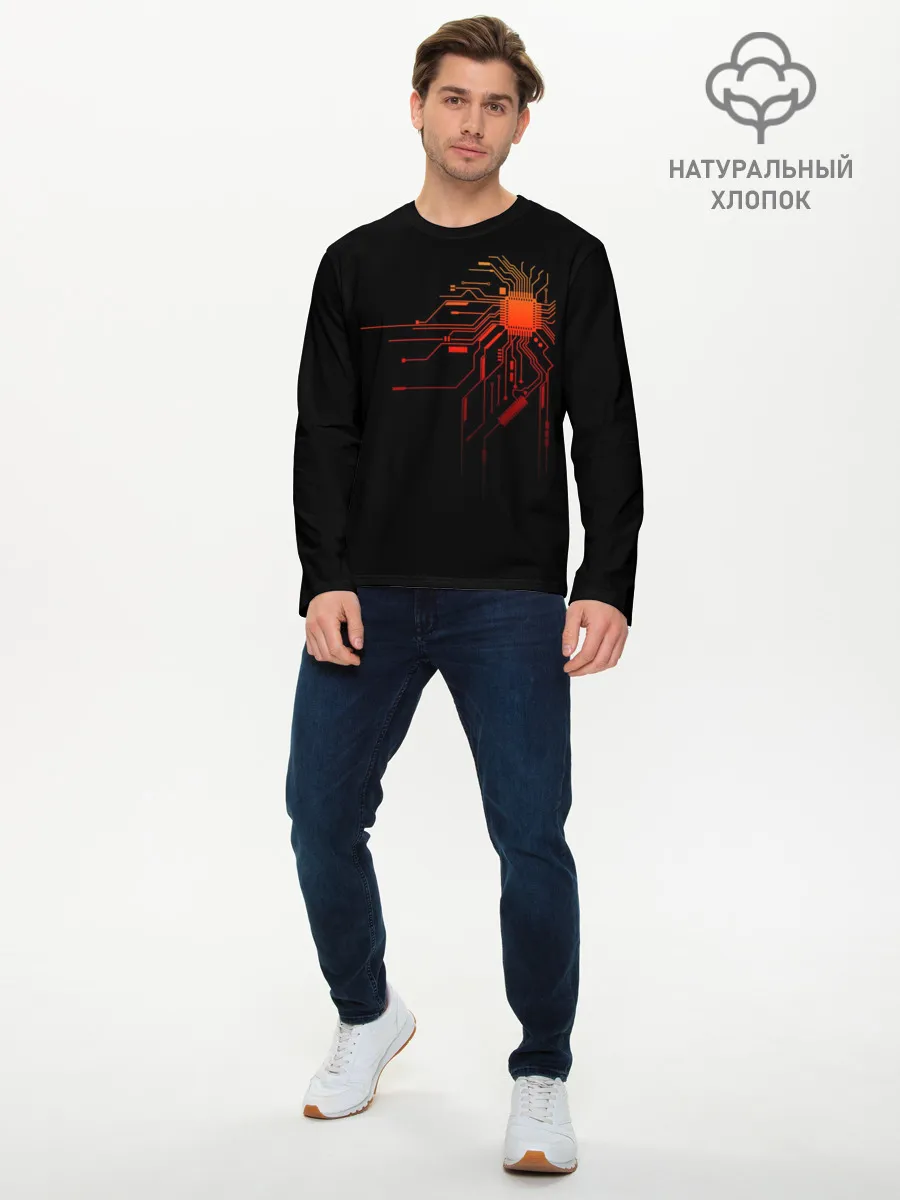 Мужской лонгслив базовый / Fire IC