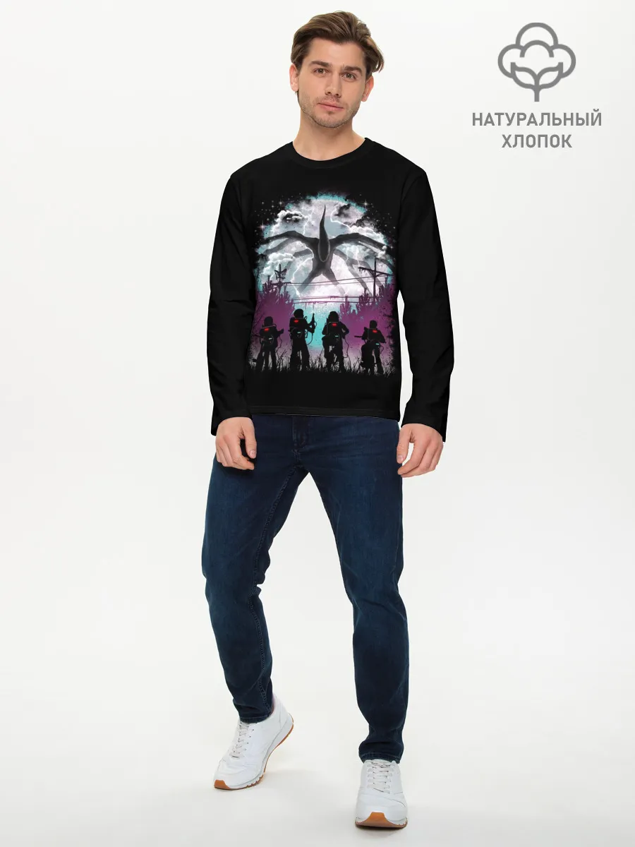Мужской лонгслив базовый / Stranger Things