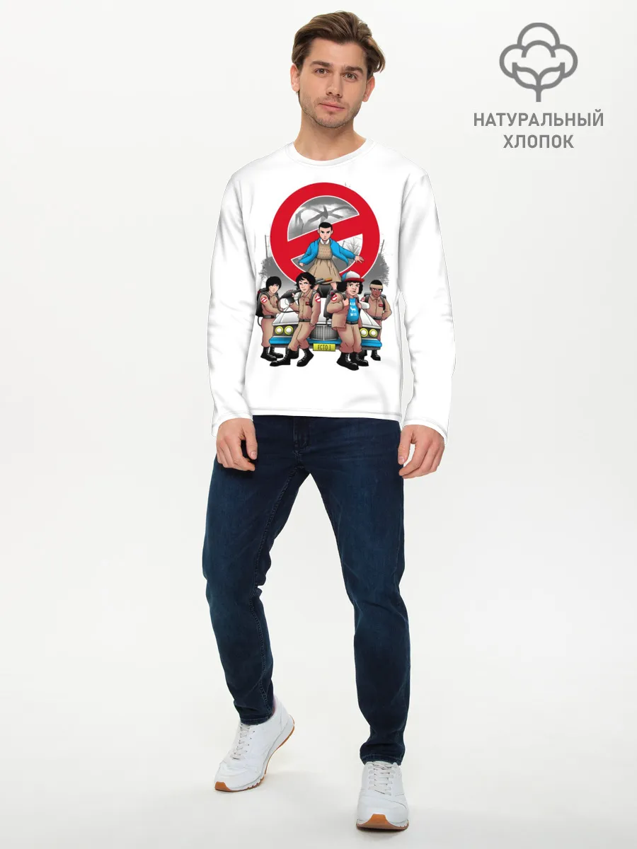 Мужской лонгслив базовый / Stranger Things