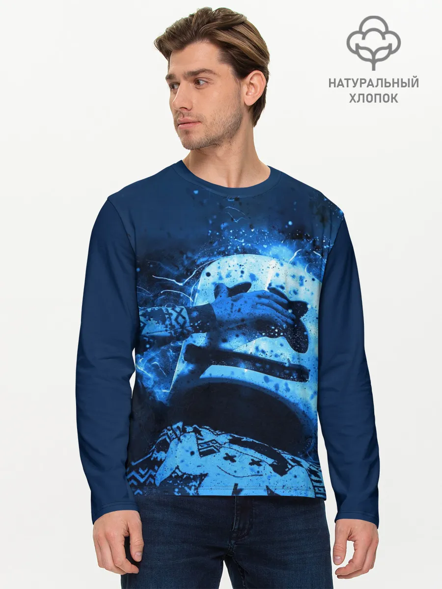 Мужской лонгслив базовый / Marshmello