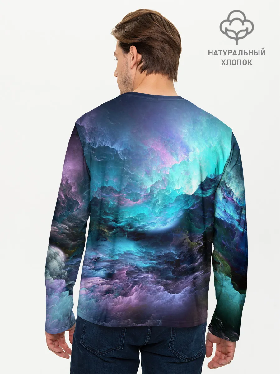 Мужской лонгслив базовый / ФРАКТАЛЬНЫЙ КОСМОС | SPACE