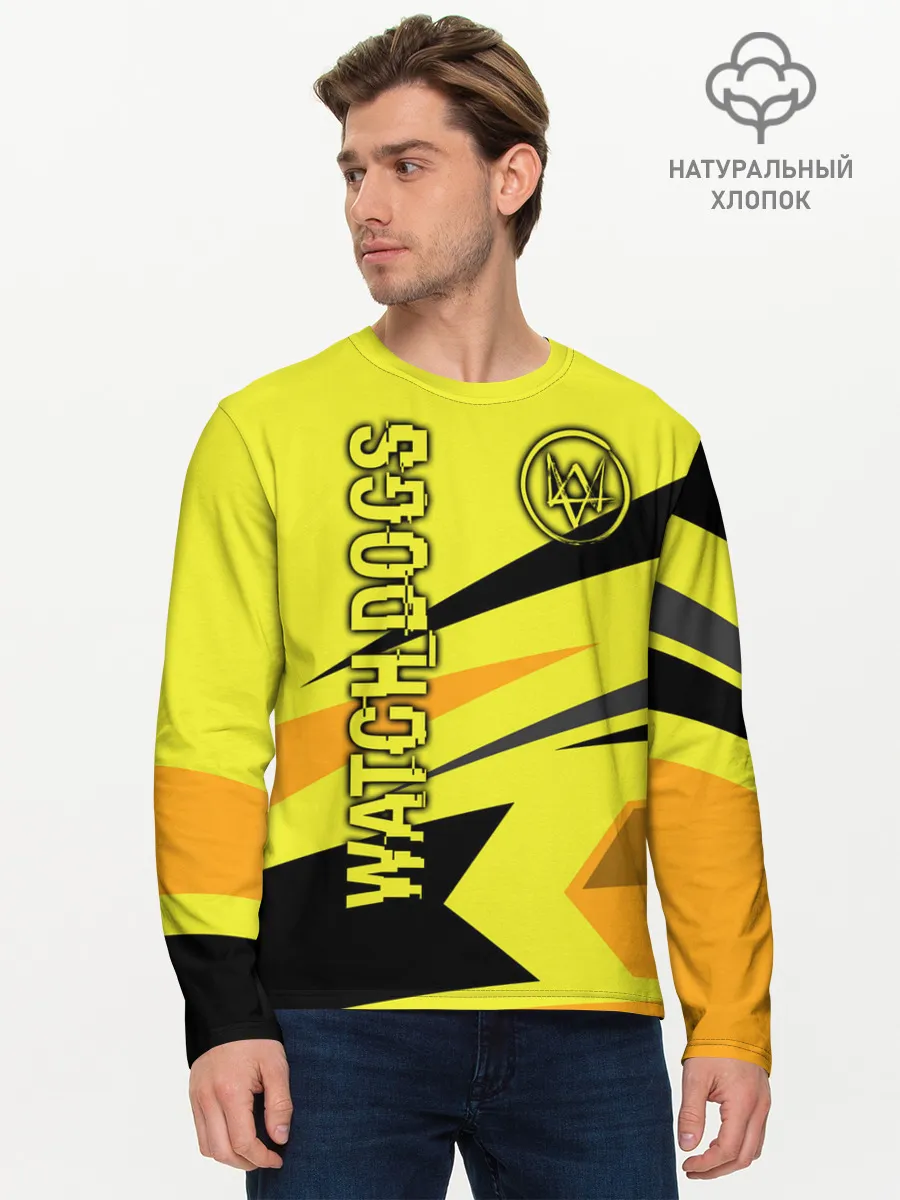 Мужской лонгслив базовый / WATCH DOGS