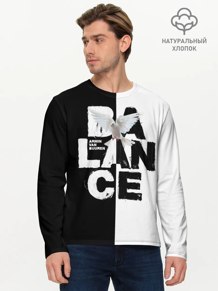 Мужской лонгслив базовый / Armin van Buuren Balance