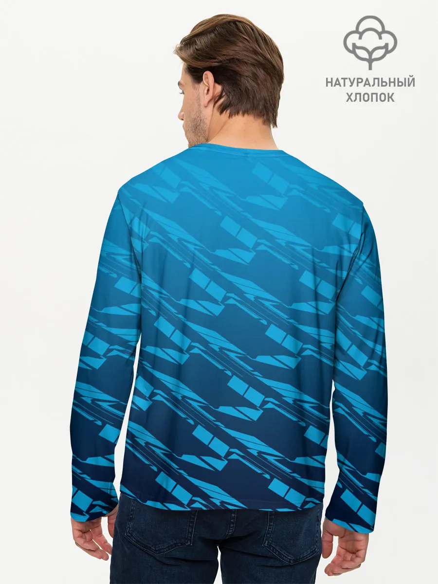 Мужской лонгслив базовый / Beyblade Burst pattern