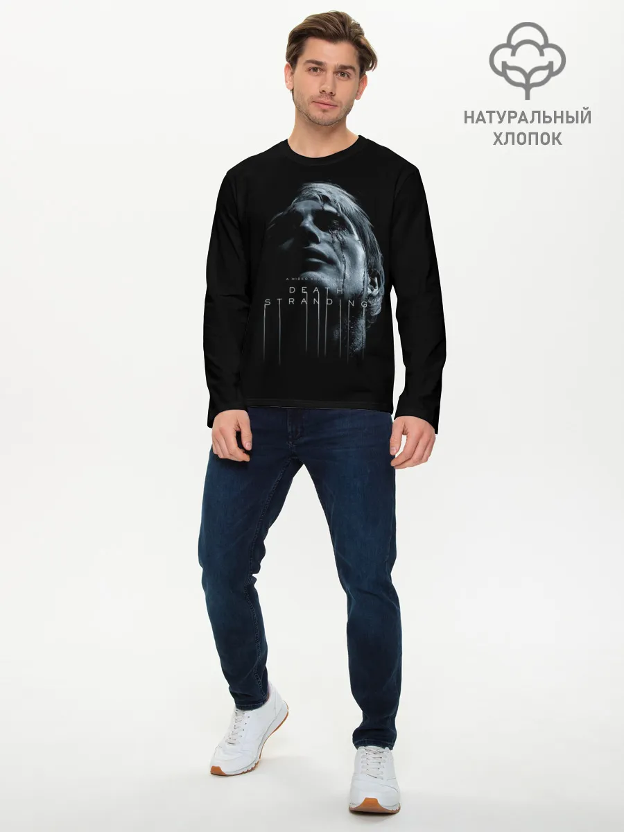 Мужской лонгслив базовый / DEATH STRANDING | DS