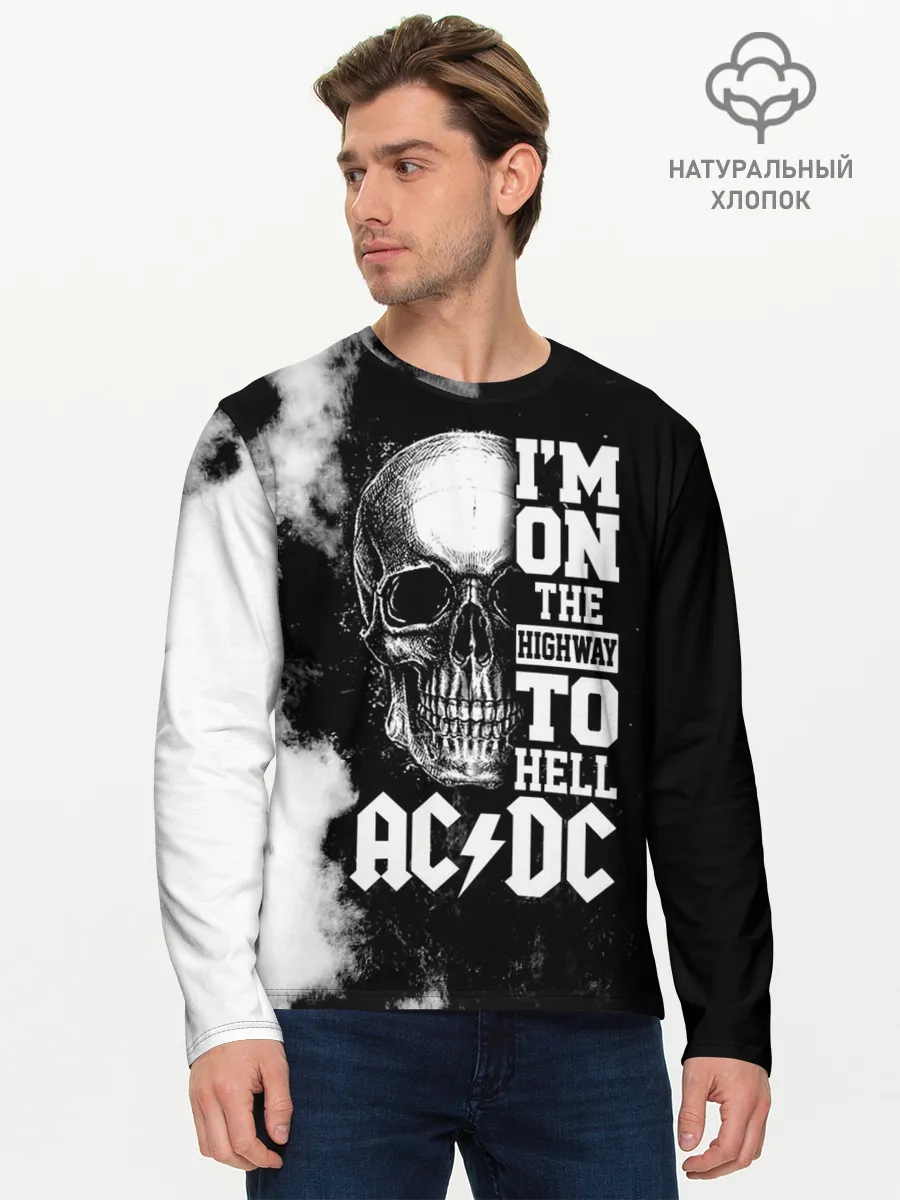 Мужской лонгслив базовый / AC/DC