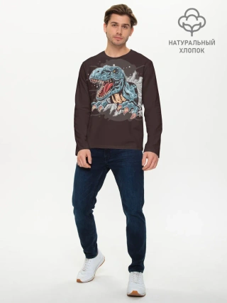 Мужской лонгслив базовый / T-Rex