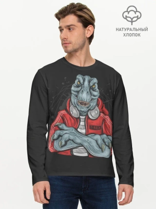 Мужской лонгслив базовый / T-Rex