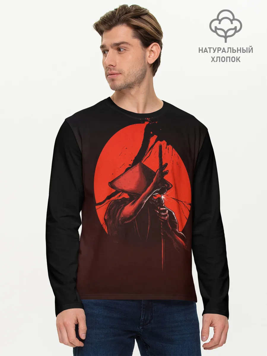 Мужской лонгслив базовый / Самурай
