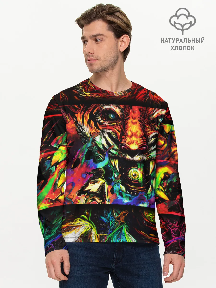 Мужской лонгслив базовый / HOTLINE MIAMI