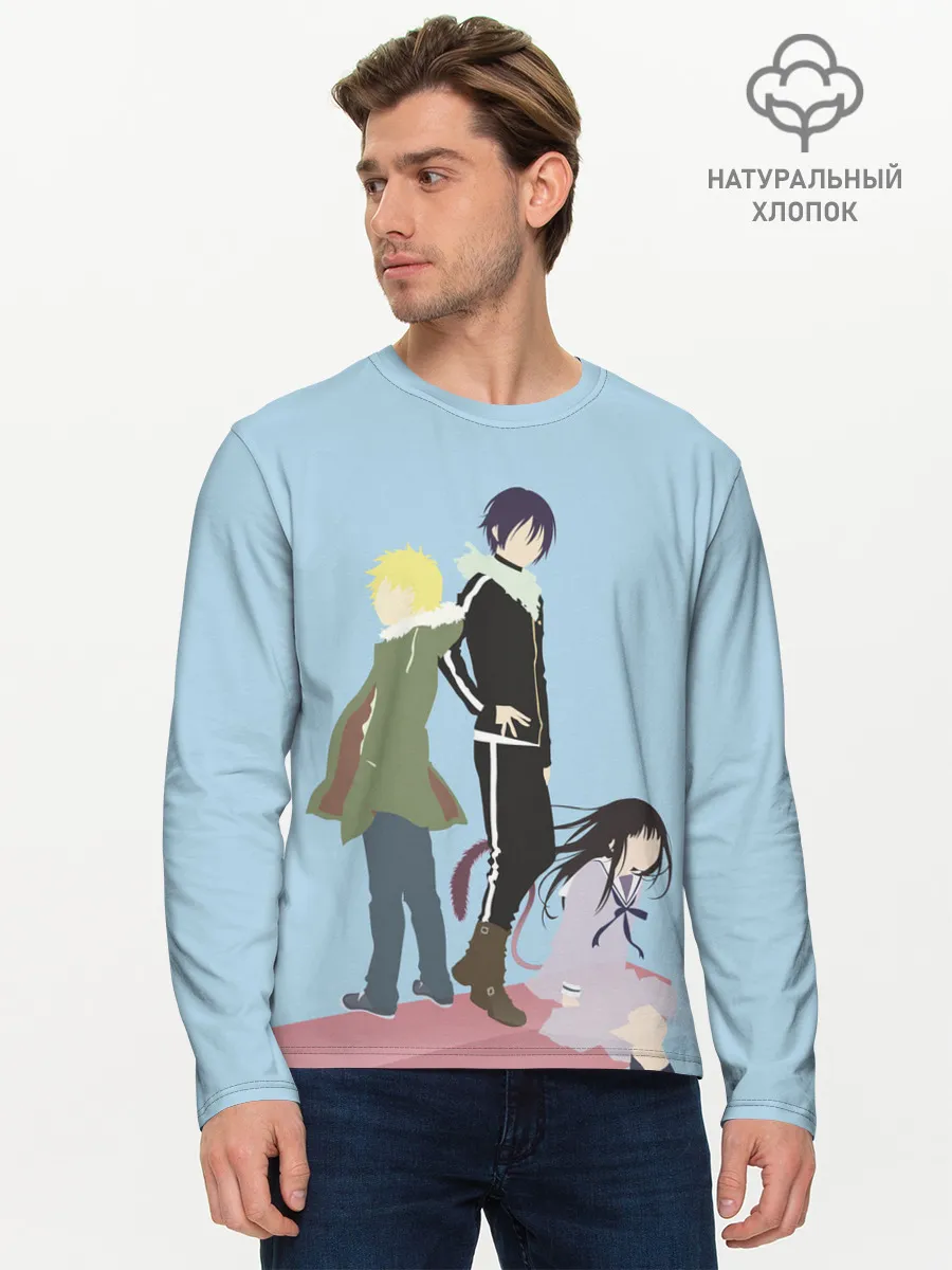 Мужской лонгслив базовый / Yato, Yukine & Hiyori