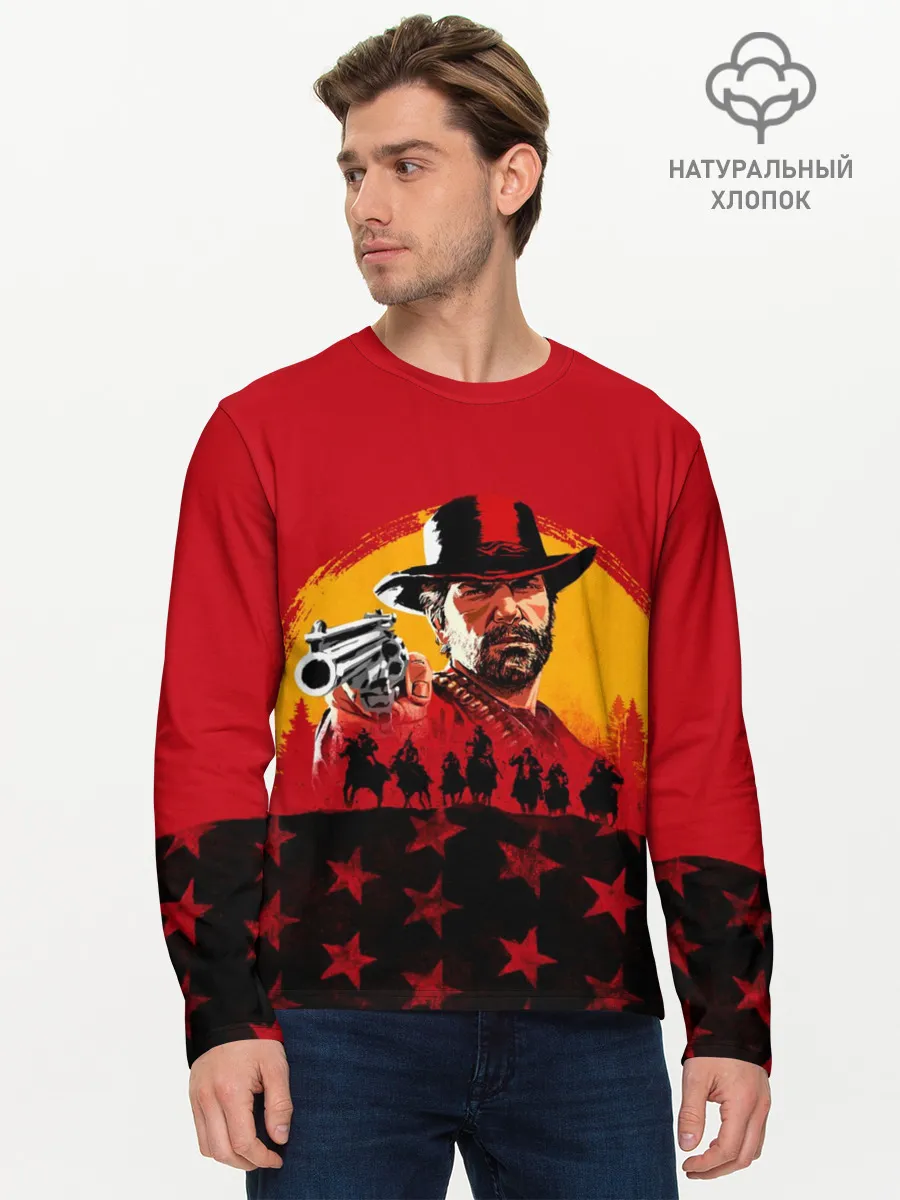 Мужской лонгслив базовый / Red Dead Redemption 2