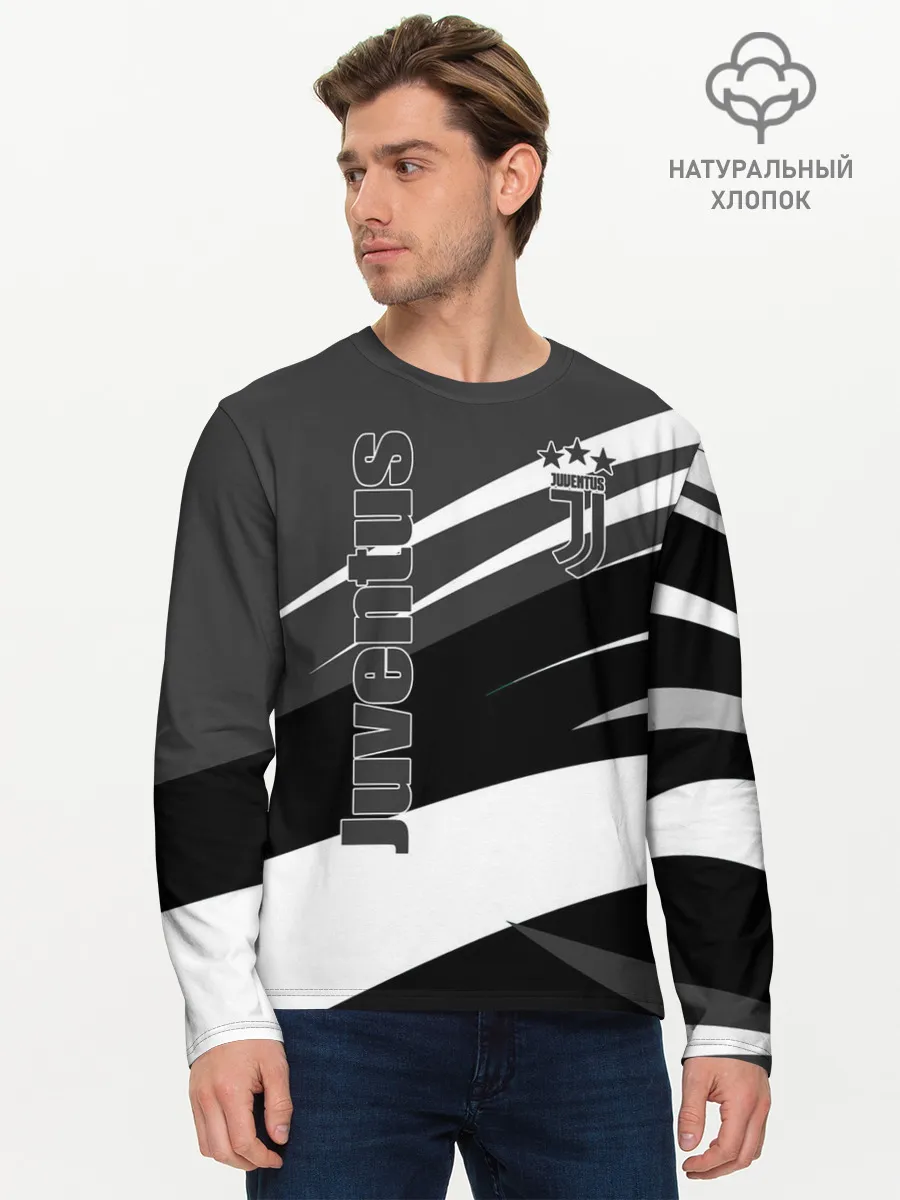 Мужской лонгслив базовый / Juventus