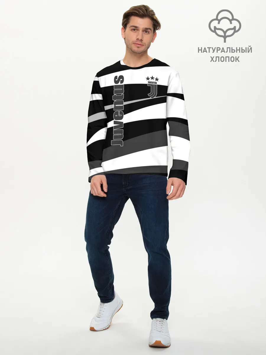 Мужской лонгслив базовый / Juventus