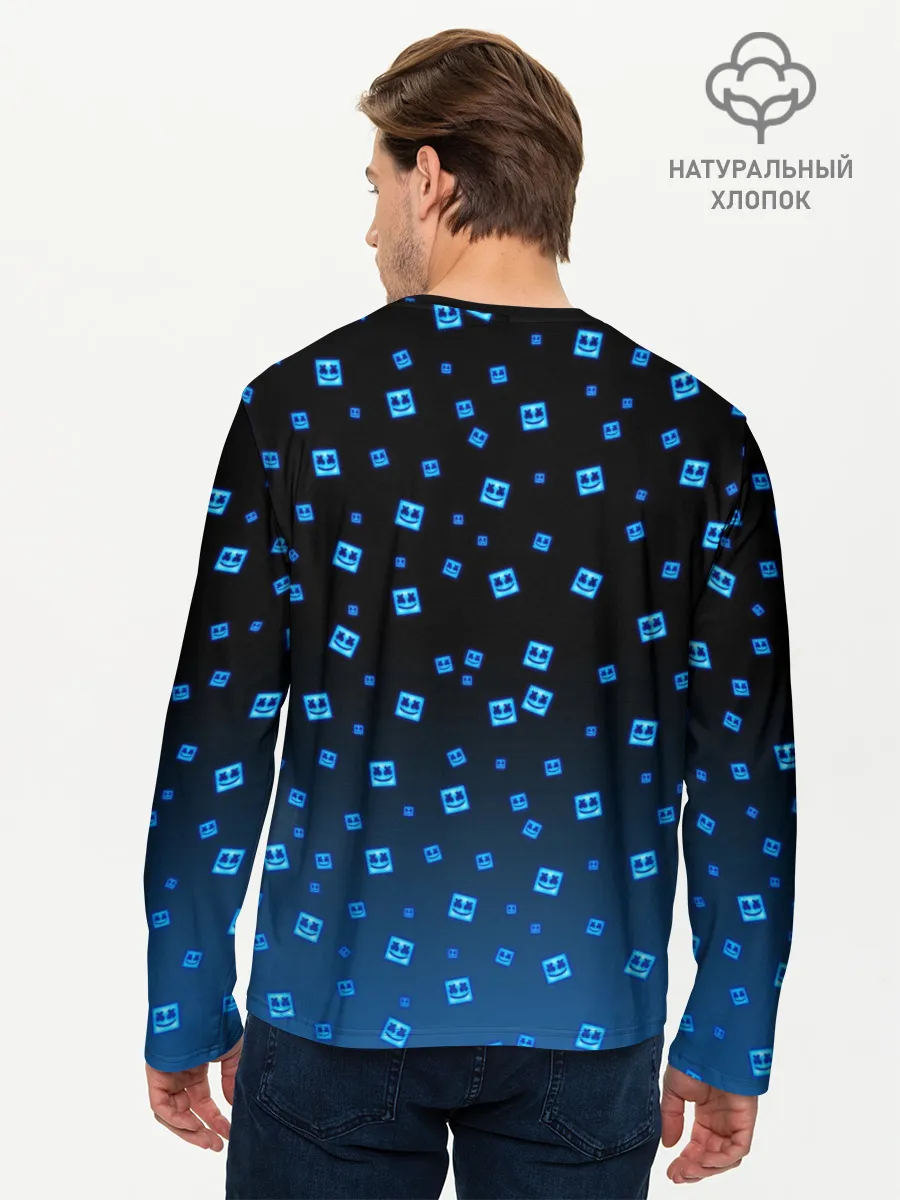 Мужской лонгслив базовый / Roblox X Marshmello