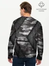 Мужской лонгслив базовый / Камуфляжная 3D броня